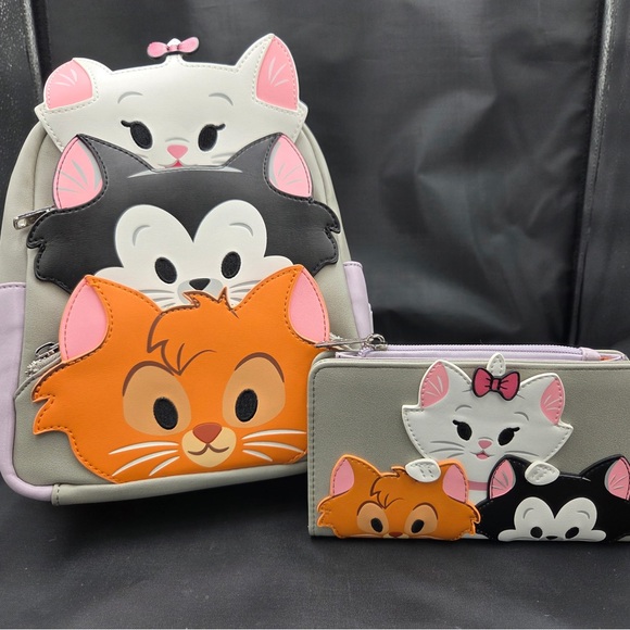 Loungefly Handbags - Loungefly Disney Aristocats mini backpack with matching wallet